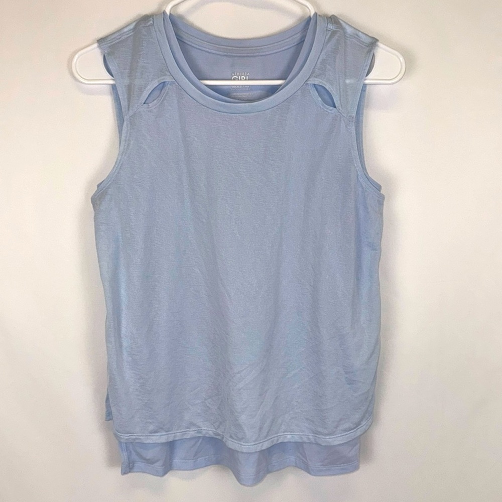 Athleta Girls Blue/Lavender Doubles Tank/Camisole